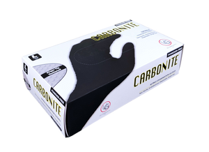 Carbonite Ex Black Nitrile Disposable Gloves -Box of 100 Gloves