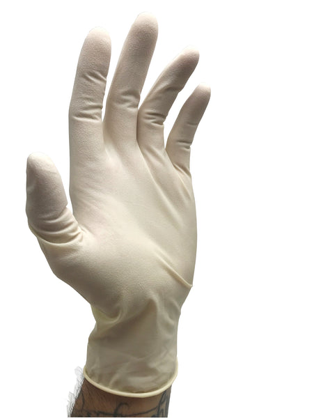IRONLINE Textured Latex Gloves-Box of 100 Gloves