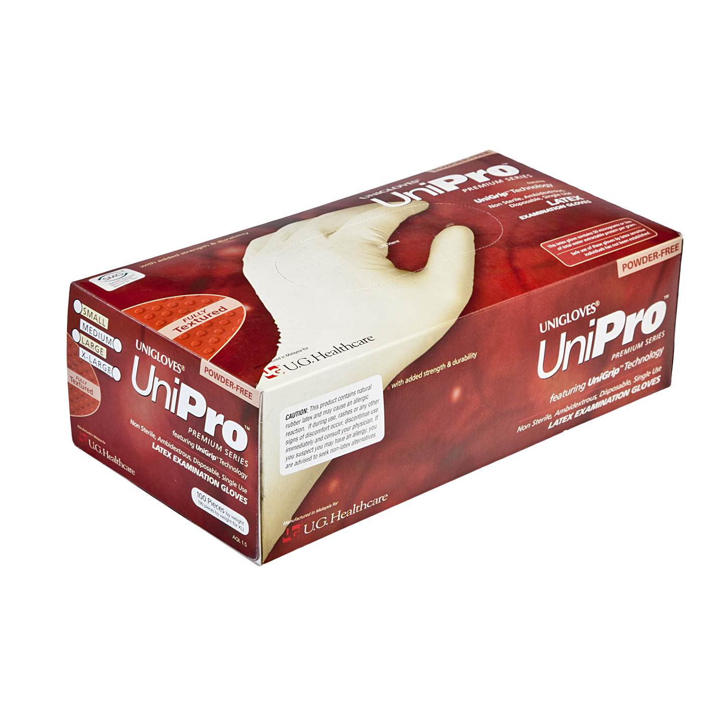 Unipro Latex Disposable Gloves-Box of 100 Gloves