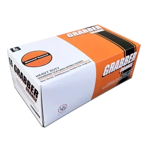 Grabber Orange Diamond Textured Nitrile Glove – High Visibility, Powder-Free