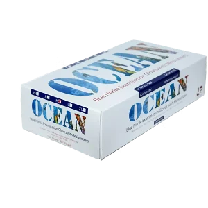 Ocean Nitrile Gloves with Moisturizers - Turquoise Blue