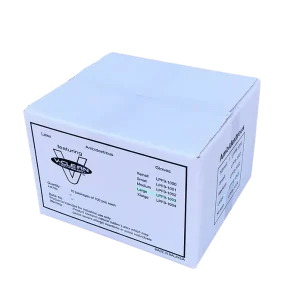 V-Clean 9" Latex Gloves - Cleanroom Compatible, Double Poly-Bagged
